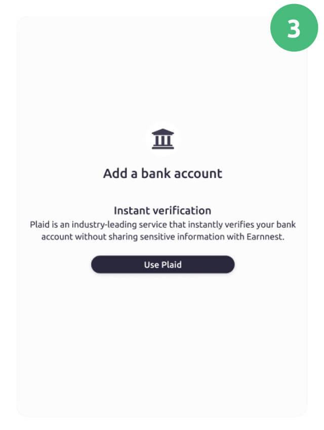 Earnnest step 3